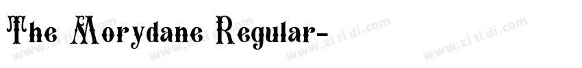 The Morydane Regular字体转换 The Morydane Regular字体转换